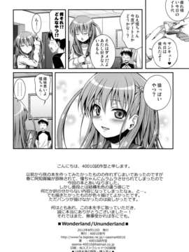 (C82) (同人誌) [40010壱号 (40010試作型)] Wonderland／Ununderland (咲 -Saki-)_wonder_30