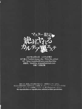 [沒有漢化] (C93) [いけちか(池下真上)] マスター限定 絶対にヤれるカルデア裏エステ (Fate_Grand Order)_30