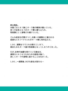 [友毒屋 (友吉)] 絶対に堕ちない姫騎士エルフ VS どんな女でも堕とすオーク軍団[水婊某人渣翻组]_004