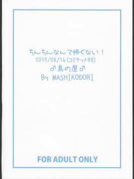 (C88) [鳥の屋 (ましこどり)] ちんちんなんて怖くない！_28