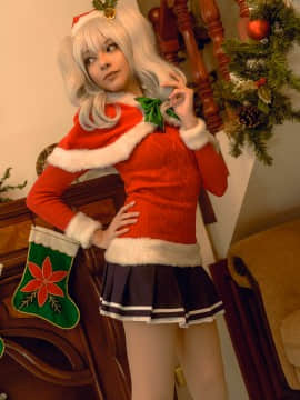 [MaySakaali] 合集_Christmas_Kashima_KanColle_Cosplay_by_MaySakaali_654752716