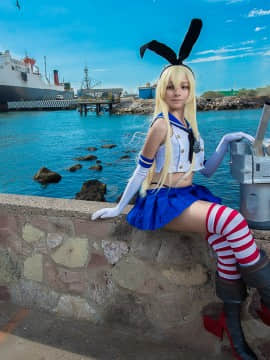 [MaySakaali] 合集_At_the_Shore_Shimakaze_Cosplay_by_MaySakaali_525741879