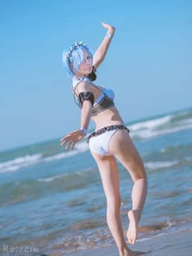 [墨千 x cosplayer ʕ•ﻌ•ʔ] レム 水着ver. (Re_ゼロから始める異世界生活)_10