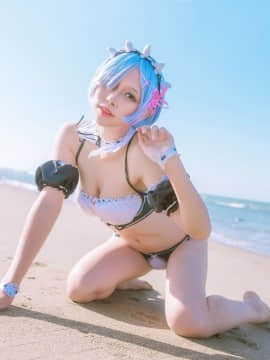 [墨千 x cosplayer ʕ•ﻌ•ʔ] レム 水着ver. (Re_ゼロから始める異世界生活)_05