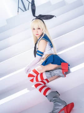 クルミの島風コス_shimakaze_white090