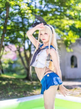 クルミの島風コス_shimakaze_pool053