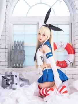 クルミの島風コス_shimakaze_white087