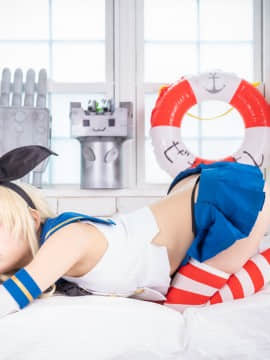 クルミの島風コス_shimakaze_white058