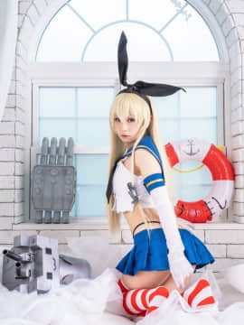 クルミの島風コス_shimakaze_white088