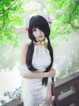 Coser 凰儿 (Huang) [bcy.net 45243] (2016-11-21)_[约会大作战] {时崎狂三} 狂三·白色旗袍 #004 [by 凰儿][2016-06-01]