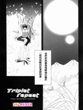 [枫色汉化] (COMIC1) [INFINITY DRIVE (京極しん)] Triplet repeat (ゼロの使い魔)_006