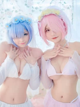 [Ram Azami x Rem Hidori] Bride Lingerie_13