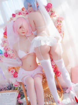 [Ram Azami x Rem Hidori] Bride Lingerie_9