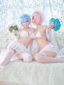 [Ram Azami x Rem Hidori] Bride Lingerie_4