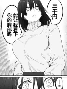 [春昼 (鬼遍かっつぇ)] 〇千円でおっぱい見せて。～元同級生のチャラ男からのお願いを断れず…～[中国翻訳]_11_honbun_012