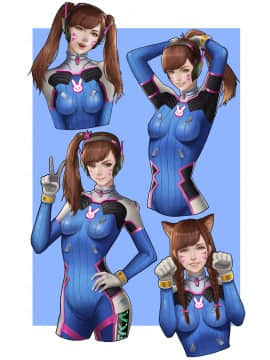 [Overwatch] D.VA 驾驶服合集_3012966