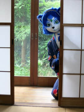 [Ayano Harumaki]  Krystal from Star Fox_0061_Ayano_Cools_Down_in_a_Yukata_Cosplay.Ayano.Yukata.19