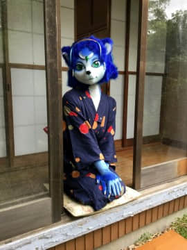 [Ayano Harumaki]  Krystal from Star Fox_0062_Ayano_Cools_Down_in_a_Yukata_Cosplay.Ayano.Yukata.20