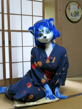 [Ayano Harumaki]  Krystal from Star Fox_0060_Ayano_Cools_Down_in_a_Yukata_Cosplay.Ayano.Yukata.18