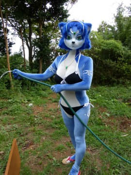 [Ayano Harumaki]  Krystal from Star Fox_0032_Ayano_Becomes_Swimsuit_Model_Cosplay.Ayano.Swimsuit.23