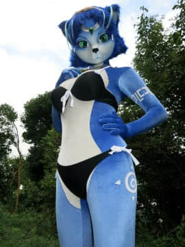 [Ayano Harumaki]  Krystal from Star Fox_0017_Ayano_Becomes_Swimsuit_Model_Cosplay.Ayano.Swimsuit.08