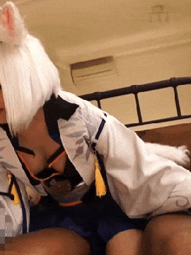 [AKB-059] Japanese Cosplayer on Blacks Gifs_38：1539922559