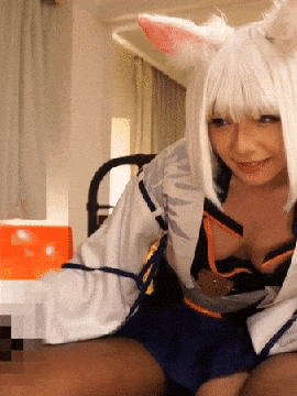 [AKB-059] Japanese Cosplayer on Blacks Gifs_04：54508853