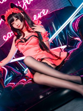 [Chunmomooo 蠢沫沫] Date A Live - Tokisaki Kurumi_Chunmomo_Date A Live_Tokisaki Kurumi (Cat Girl Lingerie ver.)_007