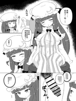 [不咕鸟汉化组] [やるしかない (にっしっし)] ぱちゅサイ!～引きこもりがちな巨乳魔法使いを催眠調教で生オナホに (東方Project)_03