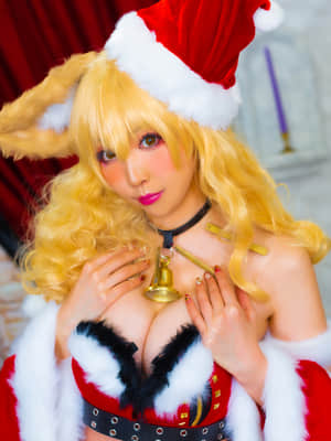 [KURUPIKA (Momoiru Reku)] FGO鈴鹿御前サンタ♡メリー♡ラブ♡クリスマス (写真集)_01_SSsant_1