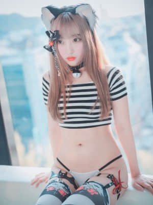 [DJAWA] Hanari - Catgirl in Stripes_DJAWA_00041