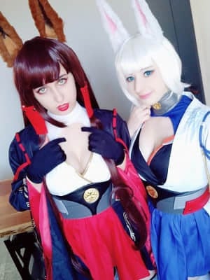 Mikomi Hokina & Gumiho Cosplay - Kaga X Akagi_046_20190223_120308