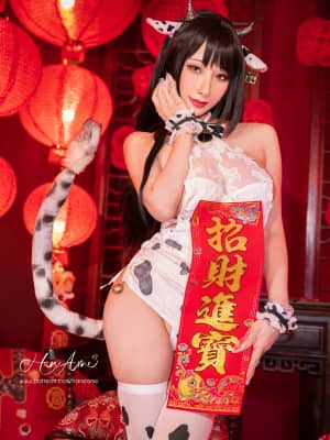 Hane Ame 雨波 - Cow Qipao (Original)_HaneAme - Cow Qipao (13)