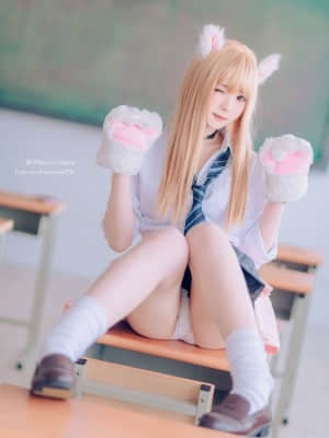 霜月shimo NO.048 金发制服 Blonde JK Uniform_霜月shimo (7)