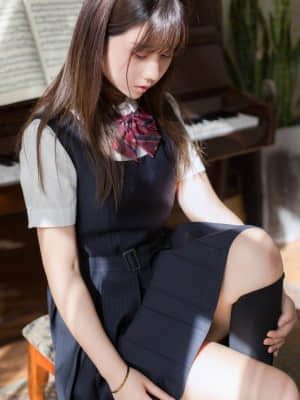 Kagami 镜酱 - 不知梦 制服_034