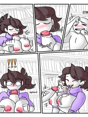 [假日威龙陈开着塔迪斯专鲨萝莉控汉化] [Anor3xiA] Beyond the Shelves (Jaiden Animations)_12