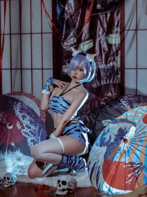 二佐Nisa - 蕾姆夏日鬼衣 Rem Ghost Bikini_06