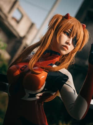 絕對薙肉-Niwa Nagi cosplayer Asuka Langley_12