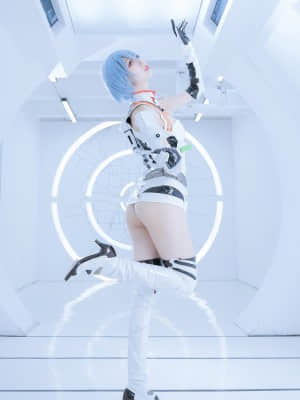 Coser@周叽是可爱兔兔 Vol.005 绫波丽 白战_Coser-Vol.005--MrCong.com-014