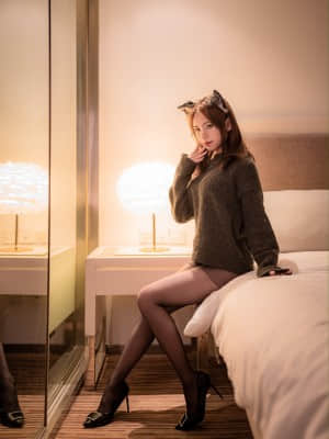 一北亦北 NO.002 眼镜娘黑丝 Black Stocking_Image00027