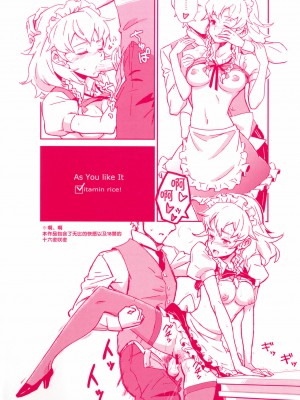 [靴下汉化组] (C82) [ビタミンごはん (はせがわけいた)] メイド雇ったら咲夜さんだった。 (東方Project)_28