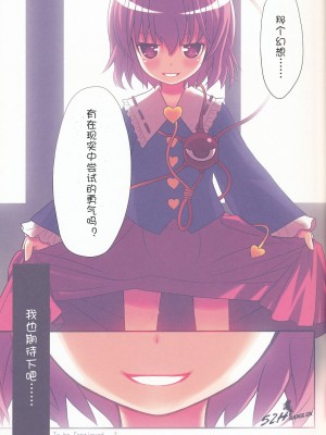 [52H漢化] (COMIC1☆3) [☆にゃんふぇっと☆ (ら～☆きぃ)] 古明地さとりの憂鬱 (東方Project)_18