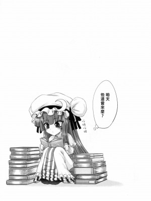 [喵玉汉化] (例大祭8) [みならい本舗 (皆素人)] パチュリーと足ばかりの同人 (東方Project)_12