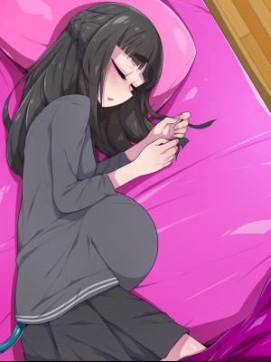 夢(？)の中なら何でもOKサキュバスお姉さんを膨らませたり膨らまされたり_073