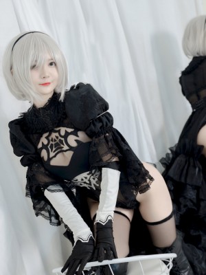 51酱 - NO.02 2B Black Bride_10_www.8kcosplay.com10