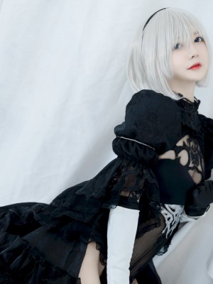 51酱 - NO.02 2B Black Bride_06_www.8kcosplay.com6