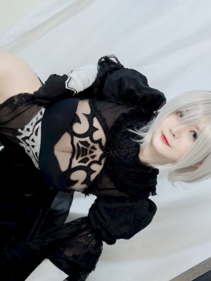 51酱 - NO.02 2B Black Bride_04_www.8kcosplay.com4