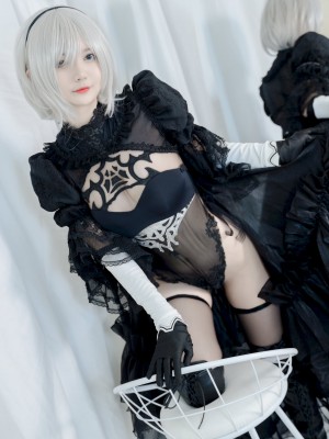 51酱 - NO.02 2B Black Bride_09_www.8kcosplay.com9