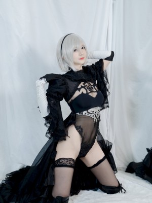 51酱 - NO.02 2B Black Bride_12_www.8kcosplay.com12