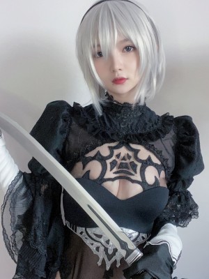 51酱 - NO.02 2B Black Bride_37_www.8kcosplay.com37